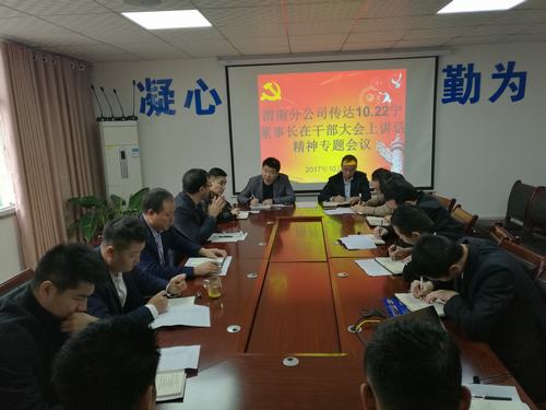 渭南分公司認(rèn)真學(xué)習(xí)貫徹建設(shè)集團(tuán)干部大會(huì)精神