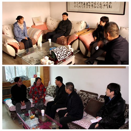 建設(shè)集團(tuán)聯(lián)合黨委副書(shū)記、紀(jì)委書(shū)記、工會(huì)主席侯本英為銅煤公司困難職工送來(lái)冬日溫暖