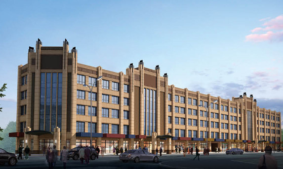 陜煤建設(shè)天工公司雅荷中央廣場1#、2#樓封頂