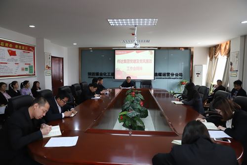 陜煤建設(shè)洗選煤運營公司認真宣貫建設(shè)集團2019年黨建暨黨風(fēng)廉政建設(shè)工作會精神