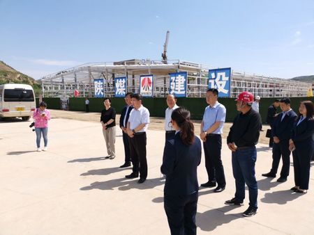 榆林市委常委、組織部部長張啟東一行蒞臨陜煤建設天工公司承建的清澗紅棗深加工項目調研指導工作