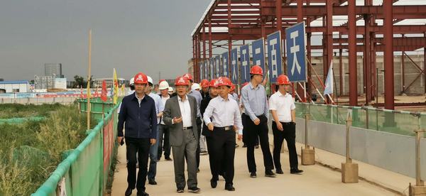 開沃新能源汽車集團(tuán)董事長黃宏生、渭南市副市長楊武民一行現(xiàn)場推進(jìn)渭南南京金龍項目建設(shè)