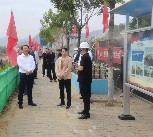 綏德縣委常委、副縣長苗立群一行蒞臨綏德縣第二凈水廠項目檢查指導(dǎo)工作