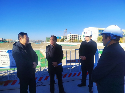 榆林市副市長沈效功一行蒞臨榆林市第八中學(xué)遷建項目調(diào)研指導(dǎo)工作