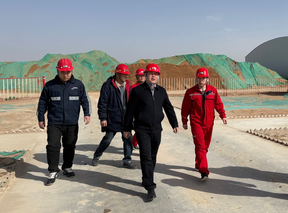 趙敬凱到陜煤建設礦建三公司檢查指導工作