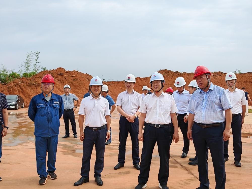 岳陽市委副書記、市長李摯一行深入天工公司項目一線檢查指導