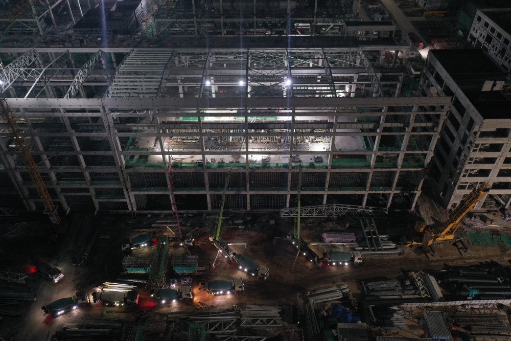 1800m3、21小時 見證陜煤建設(shè)黃陵電廠主廠房項目汽輪機(jī)建設(shè)新突破